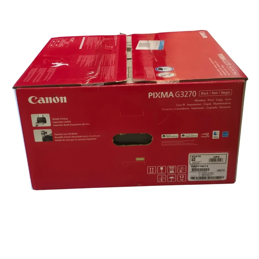 Canon PIXMA G3270 Wireless All-in-One MegaTank Printer Black 5805C002